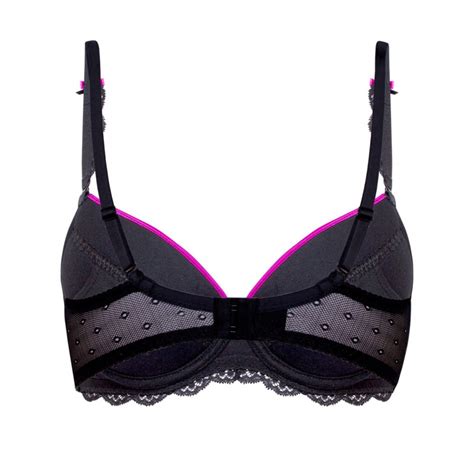 Lingerie F Minine Soutien Gorge Push Up Fifi Noir Roza Lingerie