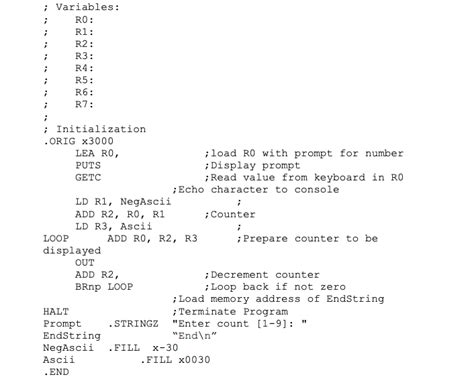 Solved LC 3 ASSEMBLY LANGUAGE USING THE Chegg