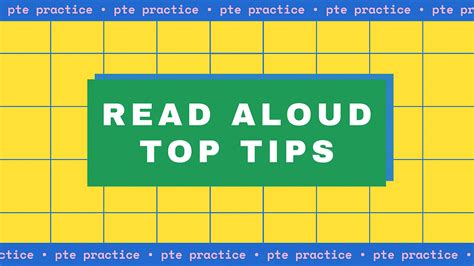 Pte Practice Read Aloud Top Tips