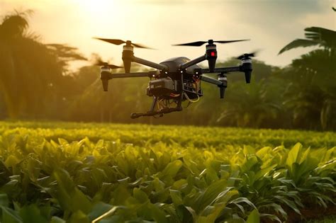 Premium Photo Smart Agriculture Using Drones And Iot Future Vision