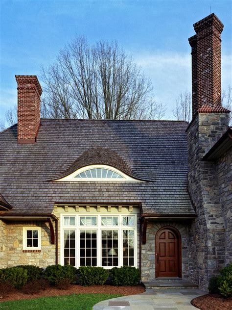 Multiple Chimneys Traditional Exterior House Exterior Cottage Design