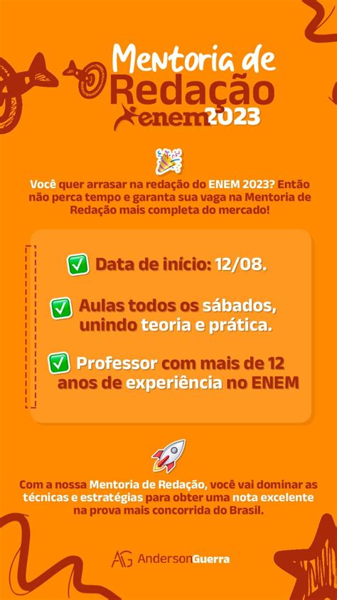 Você quer arrasar na redação do ENEM 2023 Então não perca tempo e