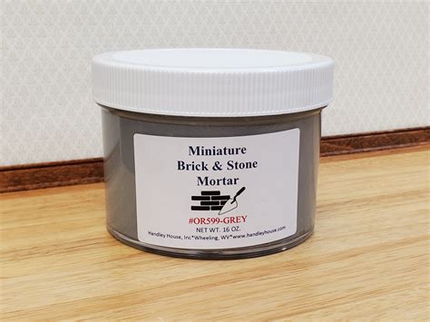 Pre Mixed Mortar Grout Mix for Dollhouse Miniature Bricks Stone Tile