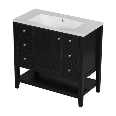 JimsMaison 36 In W X 18 In D X 34 In H Freestanding Bath Vanity In