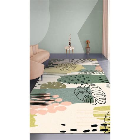 Tapis Personnalis Salon Chambre Plante Tropicale Philodendron