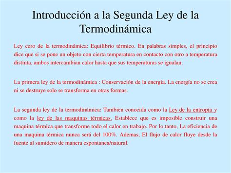 SOLUTION Introduccion A La Segunda Ley De La Term Studypool