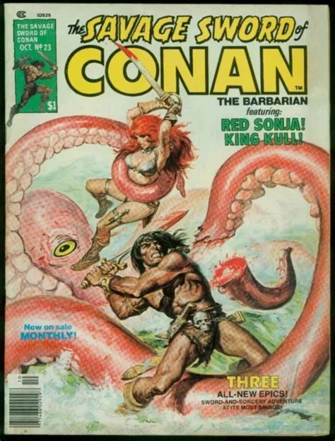 Marvel Comics The Savage Sword Of Conan The Barbarian Vg Fn