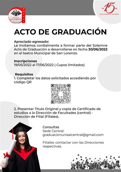 Invitación Graduación