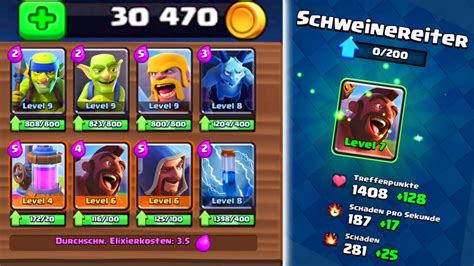 Clash Royale 👑 Karten Upgraden 👑 Card Upgrades Ottovanthom Youtube