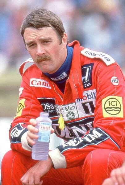 Race Winner Nigel Mansell At The 1987 British Grand Prix