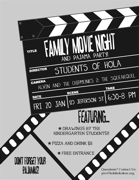 Flyers Are A Great Way To Promote Your Movie Night Send Them Home In