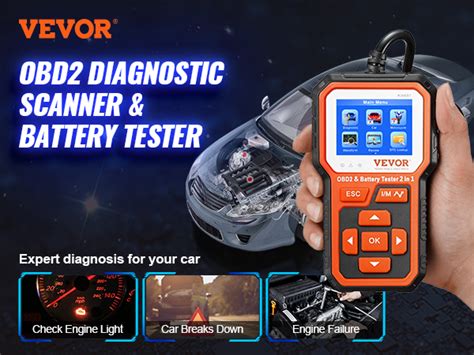 Vevor Obd Scanner Diagnostic Tool In Obd Scanner Battery Tester