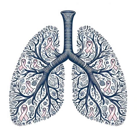 Premium Photo Illustration Of A Lung For World Lung Cancer Day Education