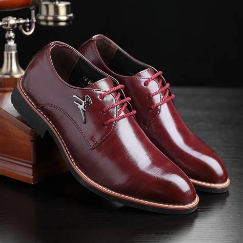 2018 New Fashion Italian Designer Formal Mens Dress Shoes Genuine ...