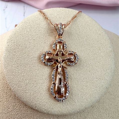 Купить Крестик XUPING JEWELRY Женский православный нательный крестик с ...