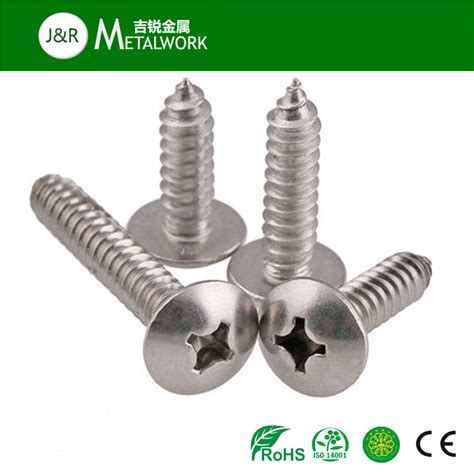 A A Stainless Steel Truss Head Cross Recess Self Tapping Screw Ss