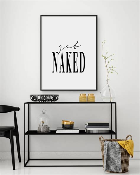 Get Naked Printable Bathroom Print Bathroom Poster Get Etsy