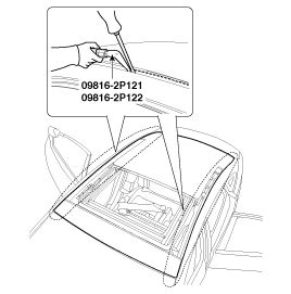 Hyundai Azera Panoramaroof Assembly Repair Procedures Panoramaroof