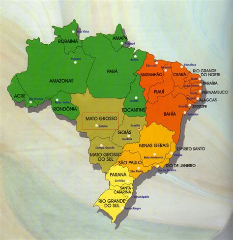 Mapa Do Brasil Por Estados — Vamos Pra Onde