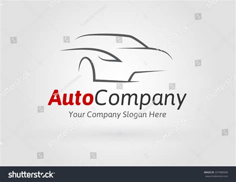 auto company logo vector design concept stock vector royalty