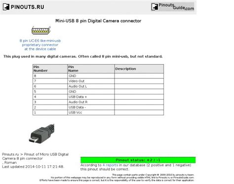 USB To Serial Pinout Diagram