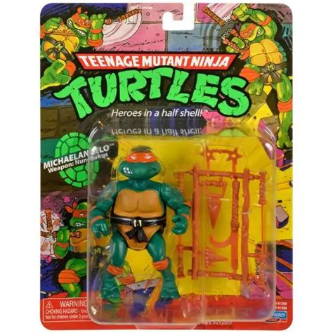 Worlds Smallest Teenage Mutant Ninja Turtles Michelangelo Micro Figure