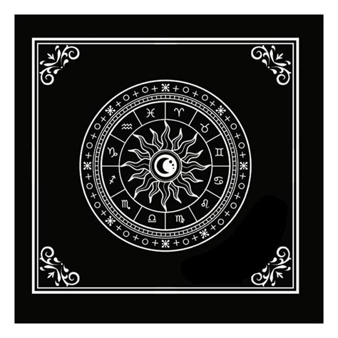 5050cm Tarot Tablecloth Divination Tarot Card Pad Pendulum Magic Pentacle Runes Cloth Tarot