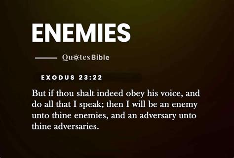 Enemies Verses From The Bible — Overcoming Enemies With Faith: Biblical ...