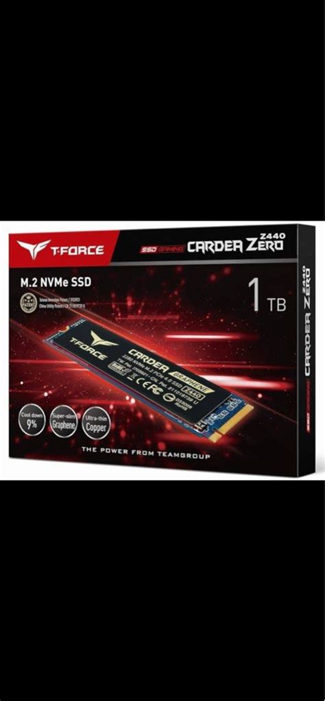 TEAMGROUP T Force Cardea Zero Z440 1TB NVMe PCIe Gen4 X4 M 2 2280 Solid