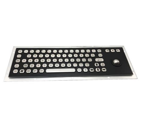 IP67 Waterproof Stainless Steel Kiosk Keyboard With Integrated