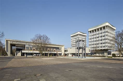 Marl Rathaus Au Enaufnahme Architektur Der Nachkriegsmoderne