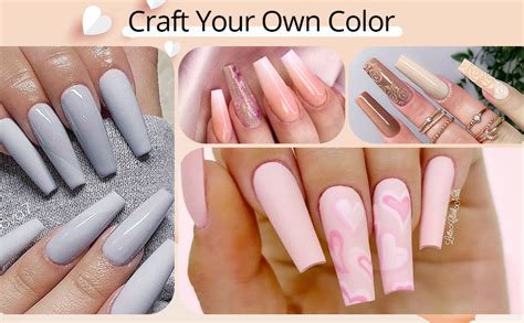 UR SUGAR UV Nagellack Set Grau Nude Rosa Weiß Gelnägel Set Shellac Set