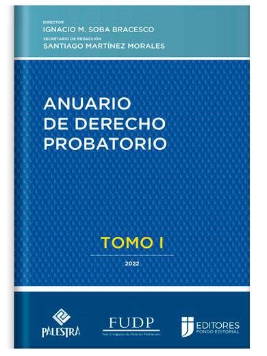 ANUARIO DE DERECHO PROBATORIO tomo I Librería Juridica Legales