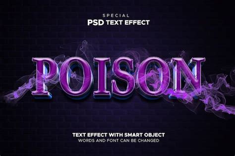 Psd Background Logo Mockup Text Style Text Effects Poison Graphic