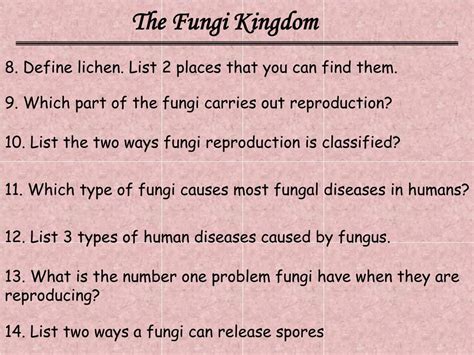 Ppt The Fungi Kingdom Powerpoint Presentation Free Download Id2000844