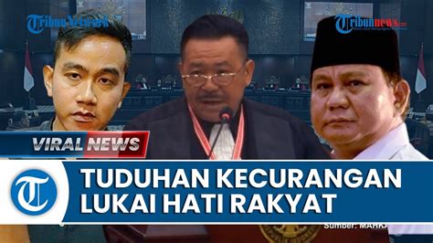 Prabowo Gibran Dituduh Menang Karena Kecurangan Dan Bansos Otto