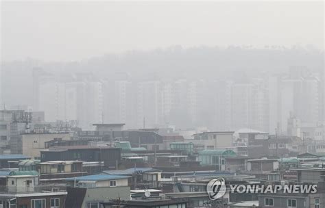 충남 북부 초미세먼지주의보동남부·서부 주의보 유지 연합뉴스