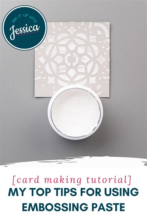 Tips For Using Embossing Paste Stamping Techniques Card Tutorials