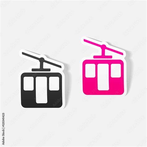 realistic design element: funicular Stock Vector | Adobe Stock