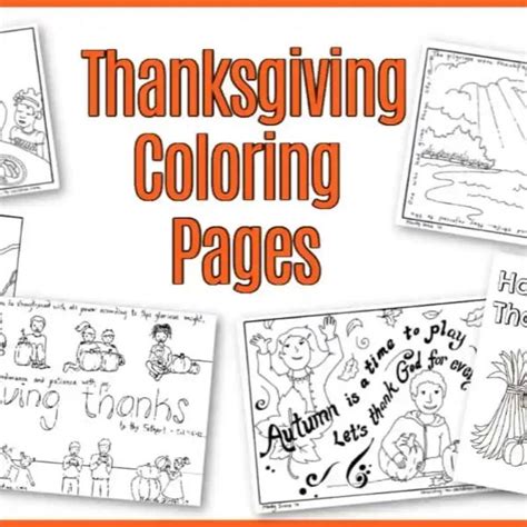 Free Download of Thanks Giving Coloring pages