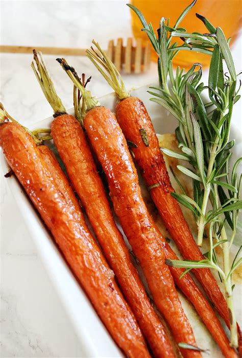 Honey Roasted Carrots With Rosemary Rustic Farm To Table Recipe Honey Roasted Carrots