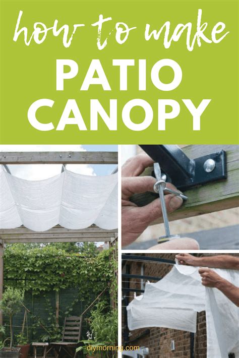 DIY Patio Canopy: How To Build a Simple & Cheap DIY Canopy - DIY Morning