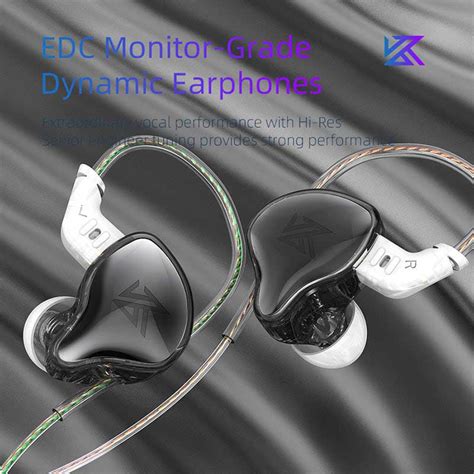 Kz Edc Dynamic Driver Hifi In Ear Monitor Wired Earphone