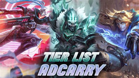 Tier List Melhores Adcs Pra Subir De Elo Patch C Lol Wr Youtube