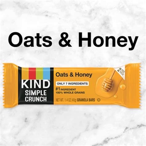 Kind Simple Crunch Oats Honey Bars Ct Kroger