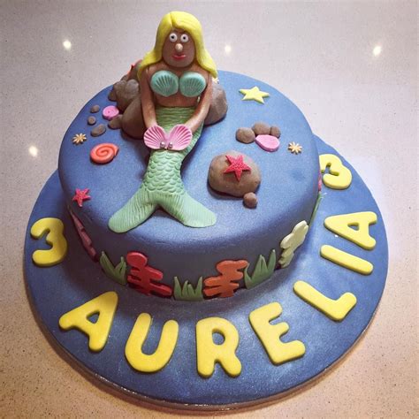 Fabulous Mermaid Birthday Cake For My Gorgeous Goddaughter Happy 3rd