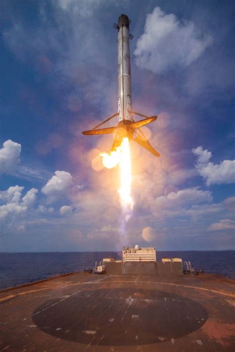 Spacex Falcon 9 Stunning Images Give Razor Sharp View Of Droneship