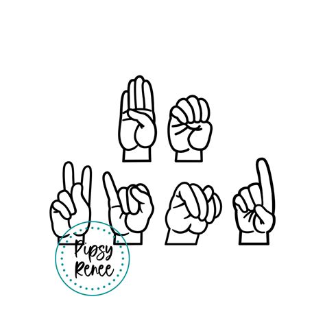 Be Kind Sign Language Svg Etsy Canada