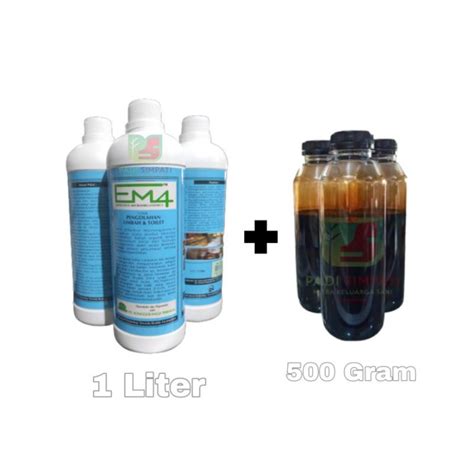 Jual Paket EM4 LIMBAH TOILET 1 Liter MOLASE 500 Gram Shopee Indonesia