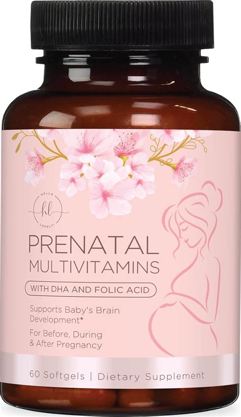 Multivitamínico Prenatal Con ácido Fólico Y Dha Suplemento Vitamínico Prenatal Folato Omega 3